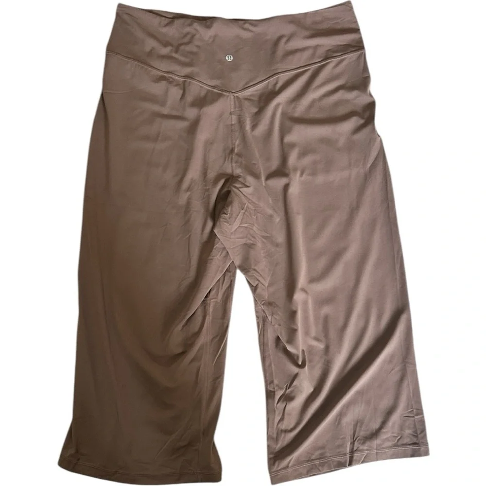 Lululemon Align Hi Rise Wide Leg Pants Tan Brown Plus Size 20 New! - Picture 5 of 9